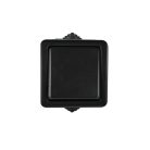 Kanlux 10AX/250V AC, 72x72 mm, fekete, oldalfali kapcsoló, TEKNO 05-1050-141 cz – egy lámpa/csoport vezérléséhez