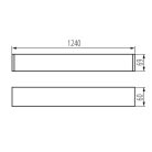 Kanlux G13, 69x1240 mm, ezüst, alumínium házas linerális lámpatest, ALIN 4LED NT