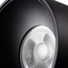Kanlux mennyezeti spot lámpatest GU10 foglalattal, Ø85 mm, henger alakú, matt fekete, alumínium, RITI