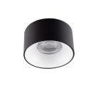 Kanlux GU10, IP20, Ø85 mm, fekete/fehér, alumínium házas, kerek, mennyezeti spot lámpatest, MINI RITI