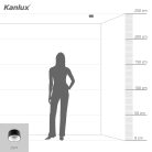 Kanlux GU10, IP20, Ø85 mm, fekete/fehér, alumínium házas, kerek, mennyezeti spot lámpatest, MINI RITI