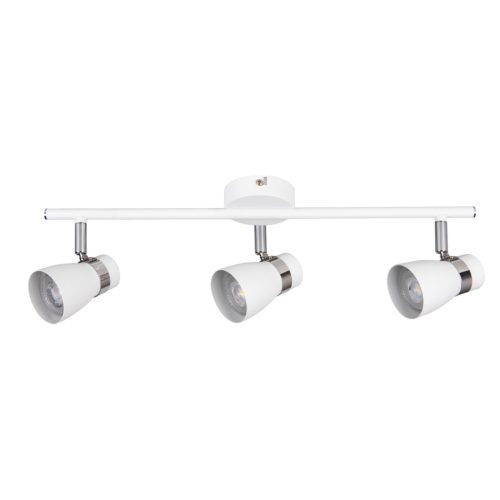 Kanlux 3xGU10, Ø60 mm, fehér, acél házas fali-mennyezeti lámpatest, ENALI - vízszintesen, függőlegesen állítható