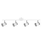Kanlux 4xGU10, Ø60 mm, fehér, acél házas fali-mennyezeti lámpatest, ENALI - vízszintesen, függőlegesen állítható