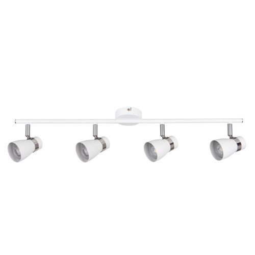 Kanlux 4xGU10, Ø60 mm, fehér, acél házas fali-mennyezeti lámpatest, ENALI - vízszintesen, függőlegesen állítható