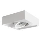 Kanlux 30°-os szögben állítható, 98x98 mm, GU10, IP20, fehér színű, alumínium, acél házas, szögletes spot lámpa keret, MINI GORD