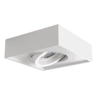   Kanlux 30°-os szögben állítható, 98x98 mm, GU10, IP20, alumínium, acél házas, szögletes spot lámpa keret, MINI GORD