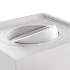 Kanlux 30°-os szögben állítható, 98x98 mm, GU10, IP20, fehér színű, alumínium, acél házas, szögletes spot lámpa keret, MINI GORD