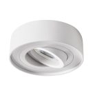 Kanlux 30°-os szögben állítható, Ø98 mm, GU10, IP20, fehér színű, alumínium, acél házas, kerek spot lámpa keret, MINI BORD