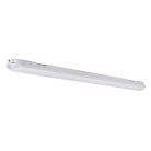 Kanlux 43W, 6100 lm, 4000K, IP65, IK08, szürke, polikarbonát házas, 70x1480 mm, természetes fehér por- és páramentes LED lámpatest, FUTORIO - opál búrával