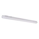 Kanlux 43W, 6500 lm, 4000K, IP65, IK08, szürke, polikarbonát házas, 70x1480 mm, természetes fehér por- és páramentes LED lámpatest, FUTORIO - opál búrával