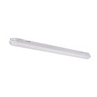 Kanlux 28W, 4100 lm, 4000K, IP65, IK08, szürke, polikarbonát házas, 70x1180 mm, természetes fehér por- és páramentes LED lámpatest, FUTORIO - opál búrával