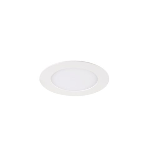 Kanlux süllyesztett lámpatest, 6W, 300 lm, Ø120 mm, 110°, 3000K, IP44, kerek, fehér, alumínium házas, ROUNDA V2LED