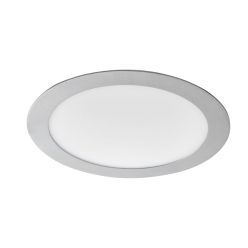   Kanlux süllyesztett lámpatest, 18W, 1080 lm, Ø220 mm, 110°, 4000K, IP44, kerek, ezüst, alumínium házas, ROUNDA V2LED