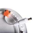 Kanlux süllyesztett lámpatest, 18W, 1260 lm, Ø220 mm, 110°, 4000K, IP44, kerek, fehér, alumínium házas, ROUNDA V2LED