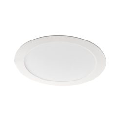   Kanlux süllyesztett lámpatest, 18W, 1200 lm, Ø220 mm, 110°, 3000K, IP44, kerek, fehér, alumínium házas, ROUNDA V2LED