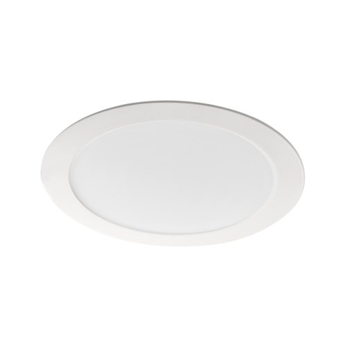 Kanlux süllyesztett lámpatest, 18W, 1200 lm, Ø220 mm, 110°, 3000K, IP44, kerek, fehér, alumínium házas, ROUNDA V2LED