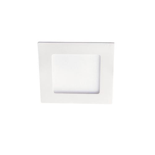 Kanlux süllyesztett lámpatest, 6W, 330 lm, 120x120 mm, 110°, 4000K, IP44, szögletes, fehér, alumínium házas, KATRO V2LED