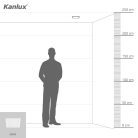 Kanlux süllyesztett lámpatest, 12W, 780 lm, 170x170 mm, 110°, 4000K, IP44, szögletes, fehér, alumínium házas, KATRO V2LED
