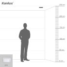 Kanlux felületre szerelhető lámpatest, 12W, 780 lm, 170x170 mm, 110°, 4000K, IP20, szögletes, fehér, KANTI V2LED