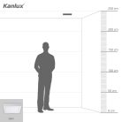 Kanlux felületre szerelhető lámpatest, 18W, 1260 lm, 215x215 mm, 110°, 4000K, IP20, szögletes, fehér, KANTI V2LED