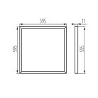 Kanlux 4000 lm, 4000K, 40W, 595x595 mm, természetes fehér LED panel, BRAVO S