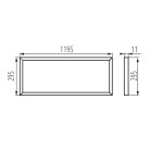 Kanlux 4000 lm, 4000K, 40W, 295x1195 mm, természetes fehér LED panel, BRAVO S