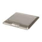 Kanlux, alumínium, padlóba süllyesztett BIURO+ padlódoboz, POP‑UP fém szögl. 1+1/2xM45, 250V AC/16A, IP20, 90x120x120 mm, 3 modul, Logi – kábelrendezéshez