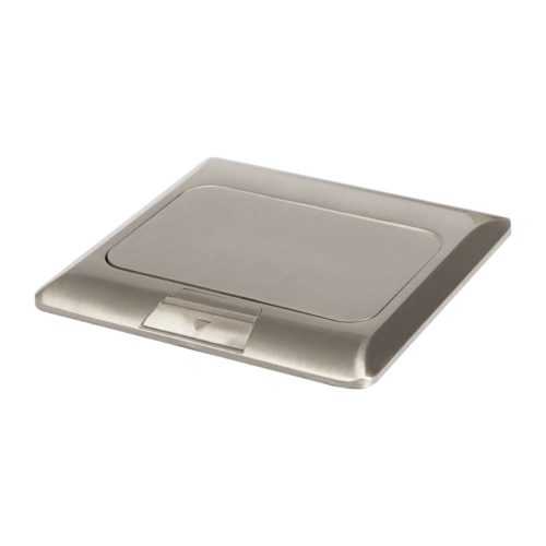Kanlux, alumínium, padlóba süllyesztett BIURO+ padlódoboz, POP‑UP fém szögl. 1+1/2xM45, 250V AC/16A, IP20, 90x120x120 mm, 3 modul, Logi – kábelrendezéshez