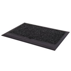   Kanlux, rozsdamentes acél, padlóba süllyesztett BIURO+ padlódoboz, 250V AC/16A, IP20, 95x231x321mm, 16 modul, 8xM45, Logi – kábelrendezéshez
