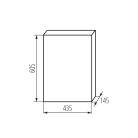 Kanlux 230/400V AC, 63A, 3x18P, 145x605x435 mm, fehér, KDB elosztódoboz, KDB-F54P – nem éghető felületre szerelhető kapcsolószekrény