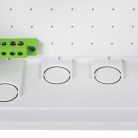 Kanlux 230/400V AC, 63A, 18P, 145x605x435 mm, fehér, KDB elosztódoboz, KDB-F54P-M – nem éghető felületre szerelhető kapcsolószekrény