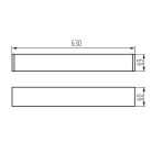 Kanlux G13, 69x630 mm, fehér, alumínium házas linerális lámpatest, ALIN 4LED NT