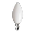 Kanlux XLED 6W, 810 lm, 2700K, 320°, C35, E14, meleg fehér LED fényforrás - hagyományos izzó alakú, széles fényeloszlás, matt borítással