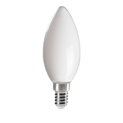 Kanlux XLED 6W, 810 lm, 2700K, 320°, C35, E14, meleg fehér LED fényforrás - hagyományos izzó alakú, széles fényeloszlás, matt borítással
