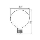 Kanlux XLED G125 7W, 725 lm, 2500K, 320°, E27, meleg fehér LED fényforrás - hagyományos izzó alakú, széles fényeloszlás