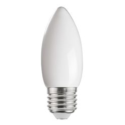   Kanlux XLED 6W, 810 lm, 2700K, 320°, C35, E27, meleg fehér LED fényforrás - hagyományos izzó alakú, széles fényeloszlás, matt borítással