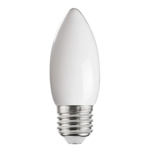 Kanlux XLED 6W, 810 lm, 2700K, 320°, C35, E27, meleg fehér LED fényforrás - hagyományos izzó alakú, széles fényeloszlás, matt borítással