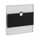 Kanlux 0,8W, 14 lm, 12V, 4000K, 75x75 mm természetes fehér süllyeszthető szögletes rozsdamentes acél mozgásérzékelős lépcsővilágító - 50 000 h élettartam
