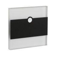   Kanlux 0,8W, 14 lm, 12V, 75x75 mm, süllyeszthető szögletes rozsdamentes acél mozgásérzékelős lépcsővilágító - 50 000 h élettartam