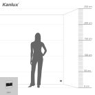 Kanlux 0,8W, 13 lm, 12V, 3000K, 75x75 mm meleg fehér süllyeszthető szögletes rozsdamentes acél mozgásérzékelős lépcsővilágító