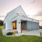 Kanlux 2xE27, IP 54, 180x110, antracit színű, szögletes alakú, alumínium házas kültéri homlokzati lámpatest, TART EL - felfelé, lefelé világító