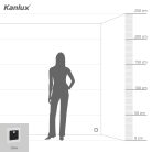 Kanlux 0,8W, 14 lm, 12V, 4000K, 75x75 mm természetes fehér süllyeszthető szögletes rozsdamentes acél mozgásérzékelős lépcsővilágító - 50 000 h élettartam