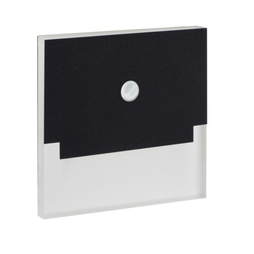 Kanlux 0,8W, 14 lm, 12V, 4000K, 75x75 mm természetes fehér süllyeszthető szögletes rozsdamentes acél mozgásérzékelős lépcsővilágító - 50 000 h élettartam