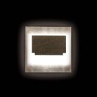 Kanlux 0,8W, 14 lm, 12V, 4000K, 75x75 mm természetes fehér süllyeszthető szögletes rozsdamentes acél mozgásérzékelős lépcsővilágító - 50 000 h élettartam