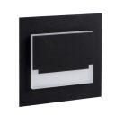 Kanlux 0,8W, 14 lm, 12V, 4000K, 75x75 mm természetes fehér süllyeszthető szögletes rozsdamentes acél lépcsővilágító - 50 000 h élettartam
