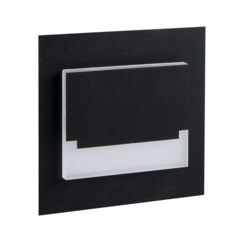 Kanlux 0,8W, 14 lm, 12V, 4000K, 75x75 mm természetes fehér süllyeszthető szögletes rozsdamentes acél lépcsővilágító - 50 000 h élettartam