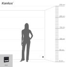 Kanlux 0,8W, 14 lm, 12V, 4000K, 75x75 mm természetes fehér süllyeszthető szögletes rozsdamentes acél lépcsővilágító - 50 000 h élettartam