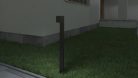 Kanlux kerti lámpatest GU10 foglalattal, 800 mm, IP44, szögletes, antracit, alumínium, GORI