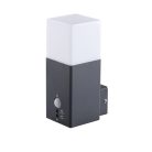 Kanlux kerti lámpatest E27 foglalattal, 210 mm, IP44, szögletes, antracit, alumínium, VADRA