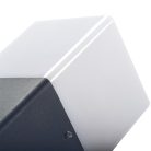 Kanlux kerti lámpatest E27 foglalattal, 210 mm, IP44, szögletes, antracit, alumínium, VADRA